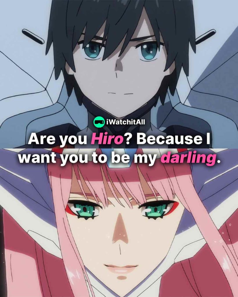 Darling in the franxx Are you Hiro Because I want you to be my darling_
