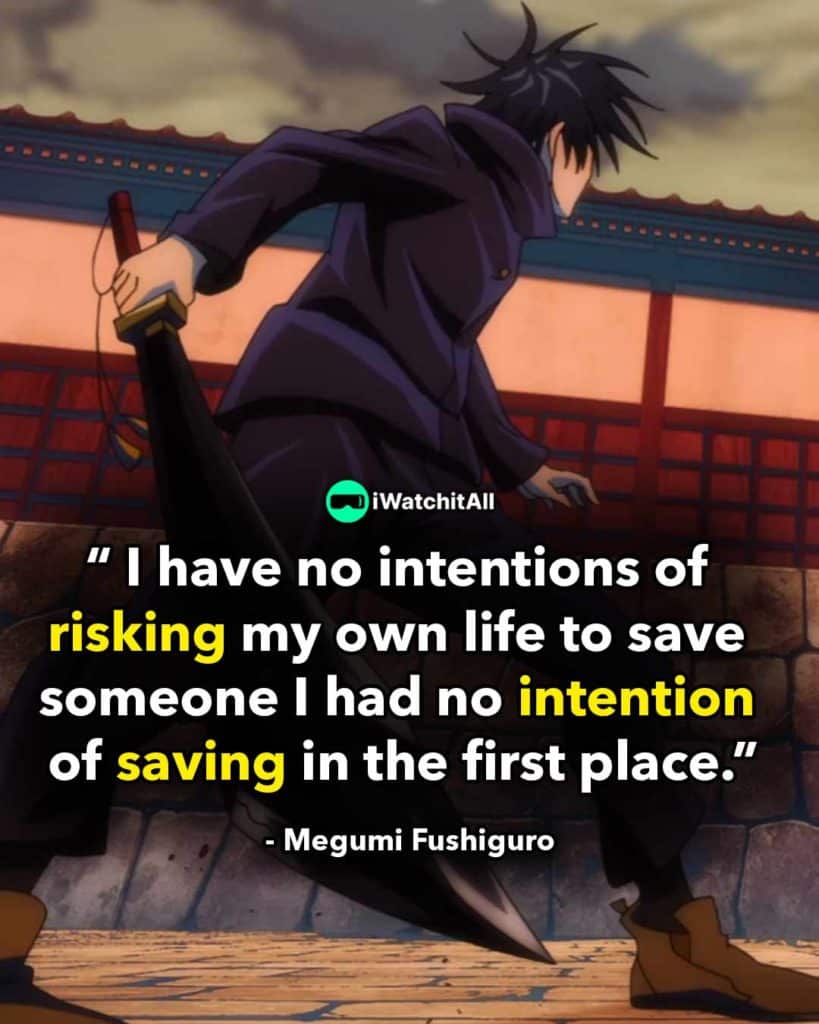 I have no intentions of risking my own life to save someone I had no intentions of saving in the first place