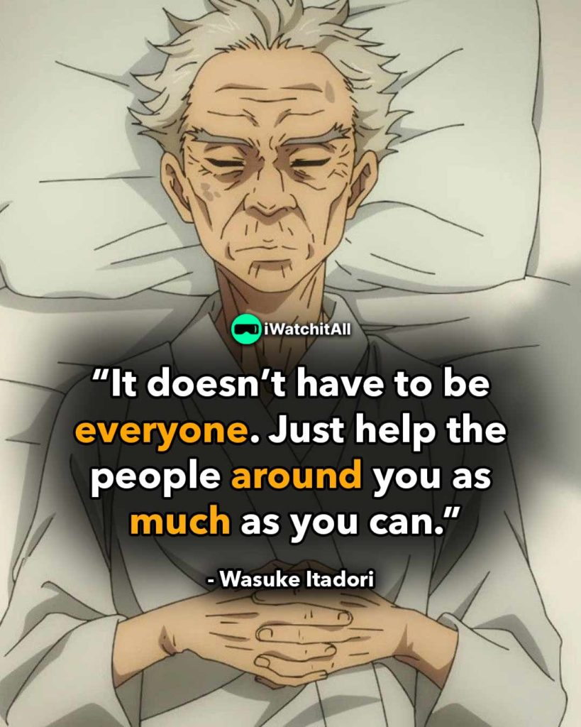 It doesn't have to be everyone. Just help the people around you as much as you can