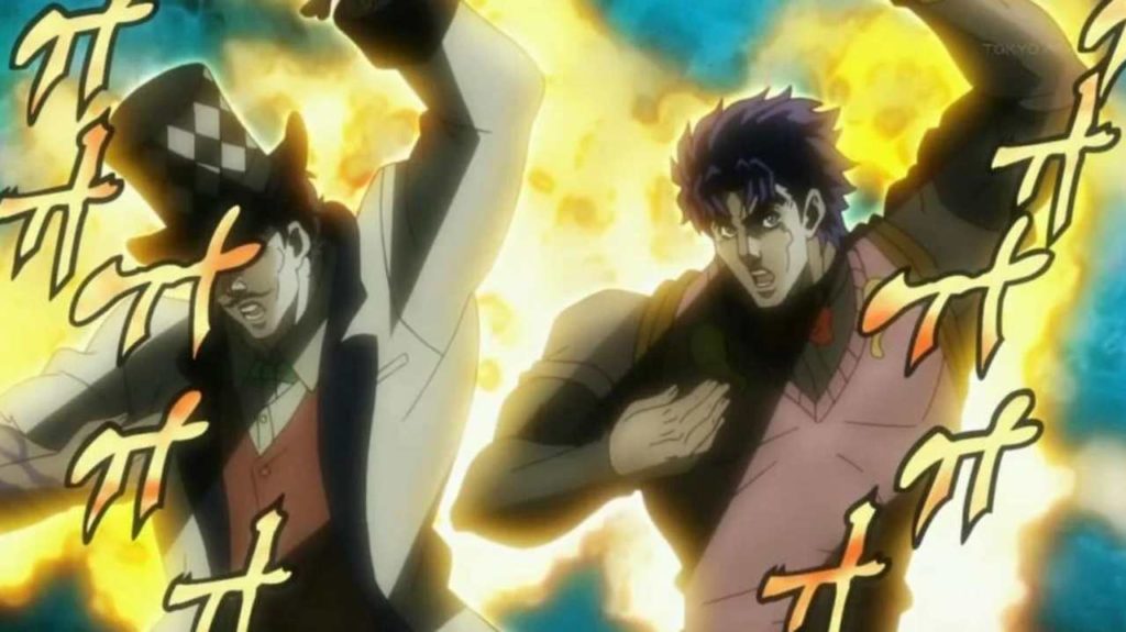 Jonathan Joestar and Zeppeli Hamon Pose