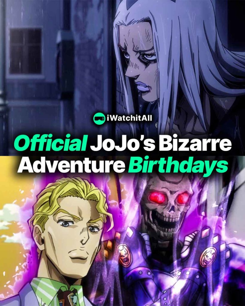 Official JoJos Bizarre Adventure Birthdays One Piece Official Birthdays One Piece Official Birthdays