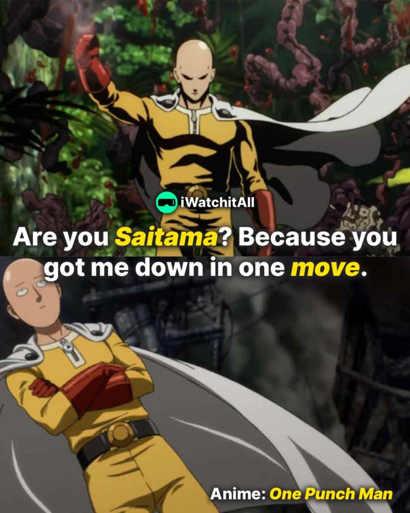 One Punch Man Are you Saitama Because you got me down in one move