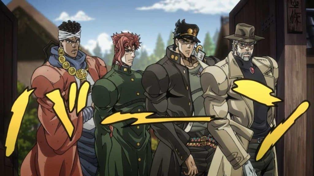 Stardust Crusader Squad Pose