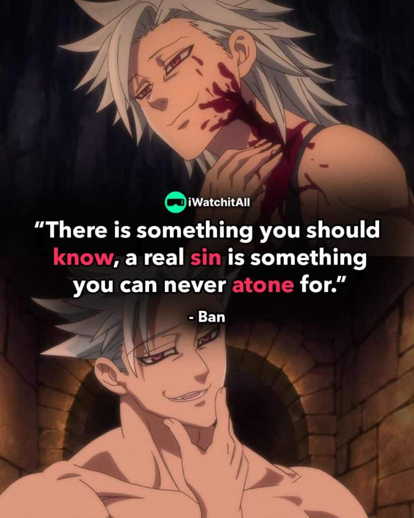 “There is something you should know, a real sin is something you can never atone for.”