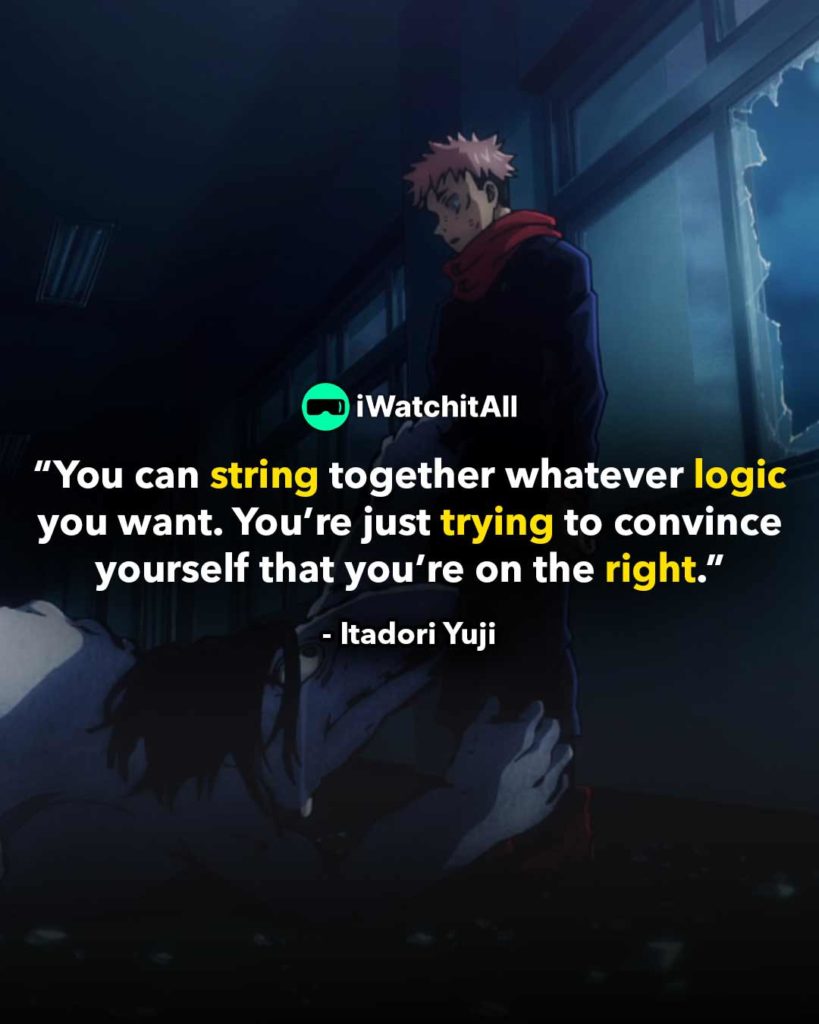 “You can string together whatever logic you want. You’re just trying to convince yourself that you’re on the right.”