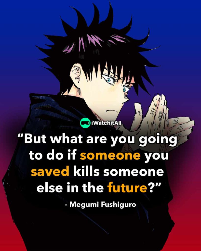 but what are you going to do if someone you saved kills someone in the future