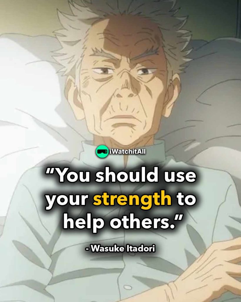 you should use your strength to help others