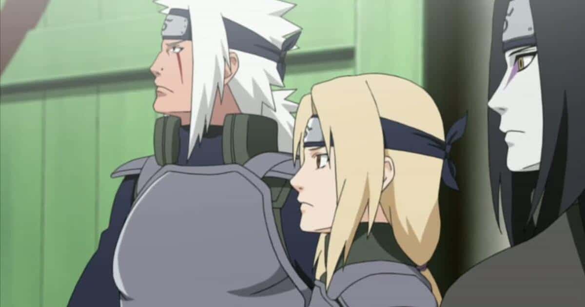 Jiraiya Orochimaru and Tsunade of NARUTO