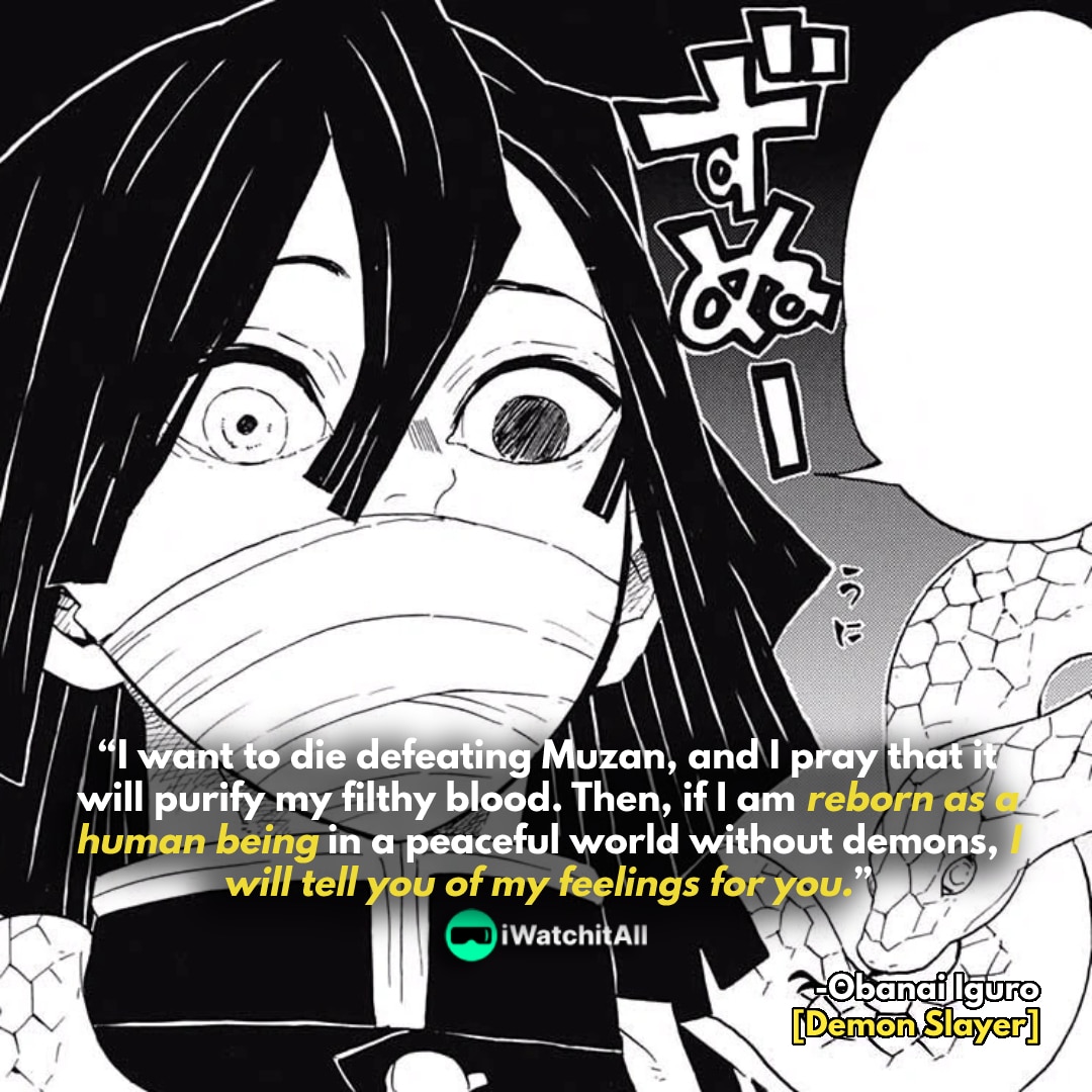Obanai Iguro Quote 1