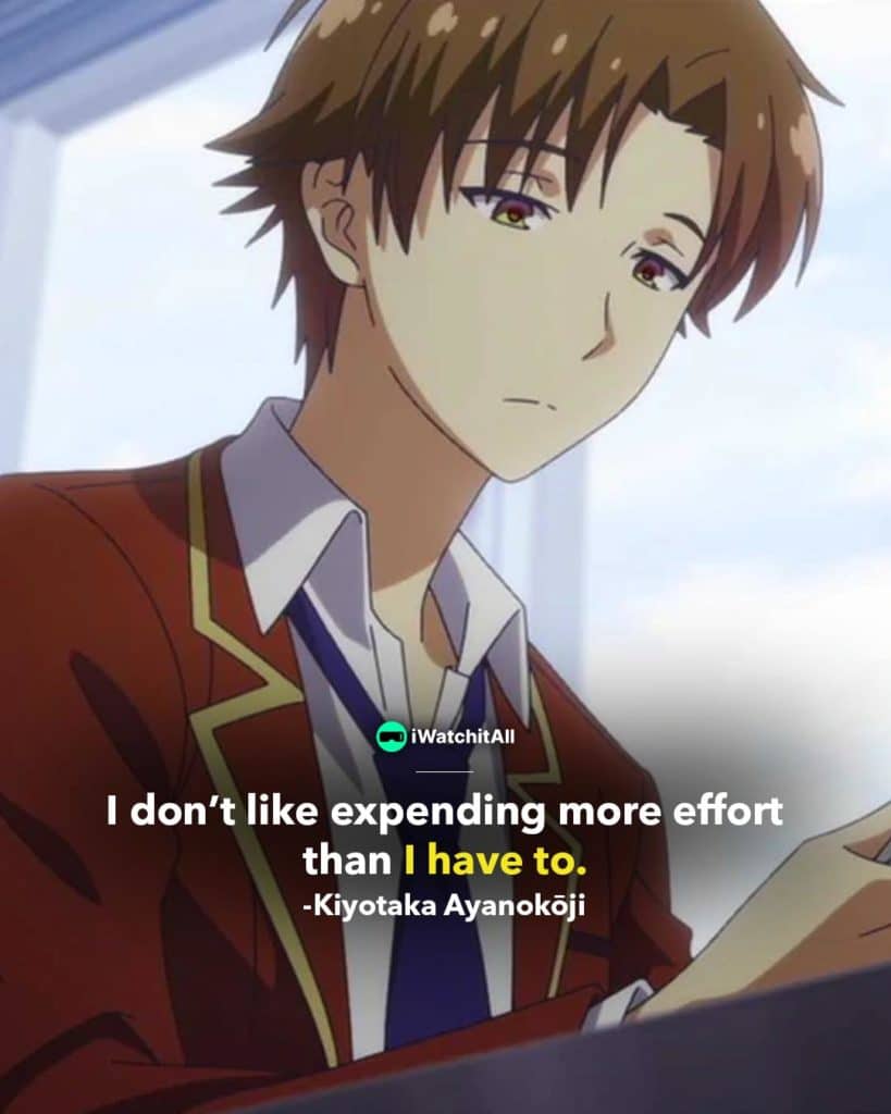 Kiyotaka Ayanokoji Quote 2 1 Blue Lock Character Blue Lock Character