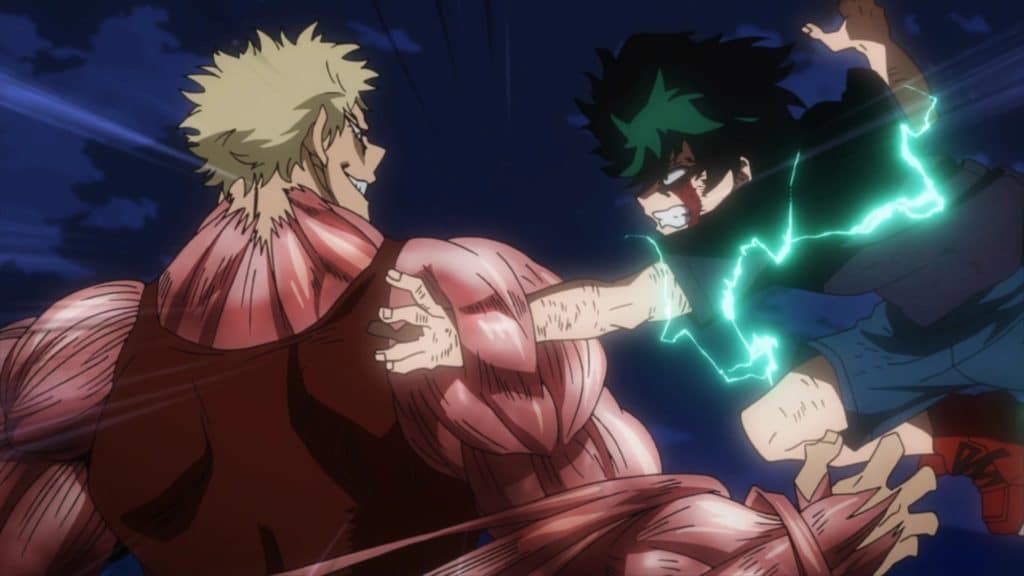 Midoriya Izuku vs Muscular Blue Lock Character Blue Lock Character