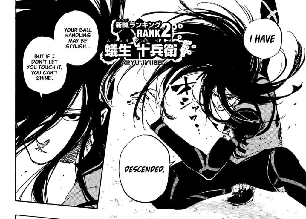 Jyubei Aryu Blue Lock Character Blue Lock Character